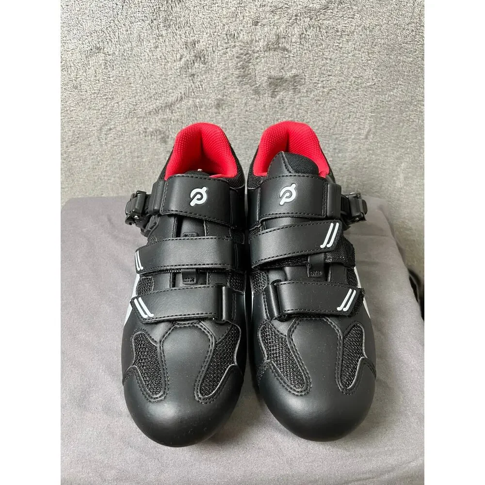 Peloton Cycling Shoes EU 40 Men's 7 Women's 9 Black Red Indoor Spin Bike Shoes